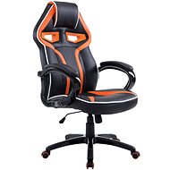 BHM GERMANY Schumi, synthetic leather, black / orange - Gaming Chair