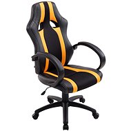 BHM GERMANY Vettel, synthetic leather, black / yellow - Gaming Chair