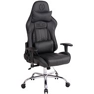 BHM GERMANY Limit XM s masážní funkcí, syntetická kůže, černá / černá - Office Chair