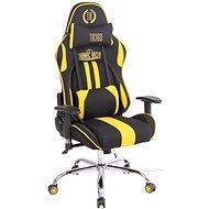 BHM GERMANY Limit XM s masážnou funkciou, textil, čierno-žltá - Kancelárska stolička