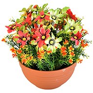 BerryHome Flower bowl orange, diameter 23/ 21 cm - Artificial Flower