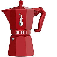 Bialetti Exclusive Moka red 6 servings - Moka Pot