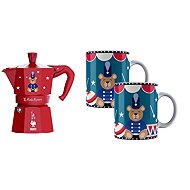 Bialetti Joyful Christmas Moka express 6 servings + 2 cups - Moka Pot
