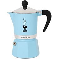 Bialetti Rainbow 3 porcie azzuro/svetlo modrá - Moka kávovar