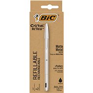 BIC ECO Cristal 1mm, Black + 2 Refills - Ballpoint Pen