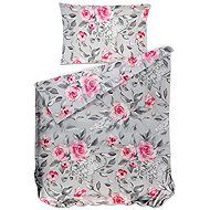 Bierbaum Satin linen Grey Roses - Bed Linen
