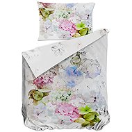 Bierbaum Satin bed linen Hydrangea 140 × 200 / 70 × 90 cm - Bed Linen