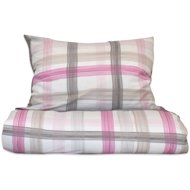Bierbaum Crepe linen Nika pink 140 × 200 / 70 × 900 cm - Bed Linen