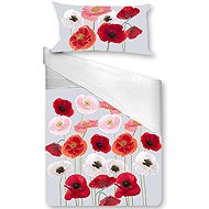 Gipetex 3D Cotton bedding Poppies 140 × 200, 70 × 90 cm - Bed Linen