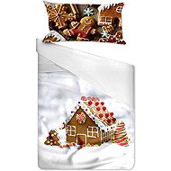 Gipetex 3D Cotton bedding Gingerbread house 140 × 200 / 70 × 90 cm - Bed Linen