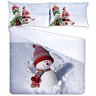 Gipetex 3D Cotton bedding Snowman 220 × 200 / 70 × 90 cm (2 pcs) - Bed Linen