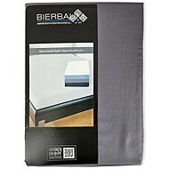 Bierbaum Satin sheet 140 × 200 cm anthracite - Bedsheet
