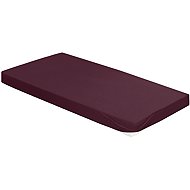 Bierbaum Jersey sheet 90 × 200 cm burgundy - Bedsheet