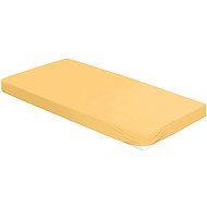 Bierbaum Jersey sheet 90 × 200 cm yellow - Bedsheet