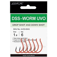 BKK Hook DSS-WORM UVO Size 1/0 5 pcs - Fish Hook