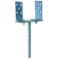 Bkshop PS 80-160 U-post foot, adjustable, 80-160 × 100 × 310 mm - Foot Anchor