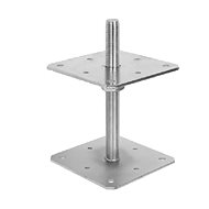 Bkshop PSR3 Bolt adjustable column foot, M24 250 × 160 × 160 × 4.8 - Foot Anchor