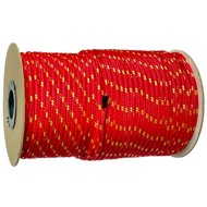 BKshop PPF 8 Polypropylene braided rope with core, diameter 8 mm, 100 m red - Rope
