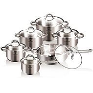 Blaumann Stainless Steel Set 12pcs Gourmet Line Satin - Cookware Set