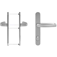 BLAUGELB Door handle fitting - handle DGT35, PZ92, ZA, RAL9016 white - Door Fittings