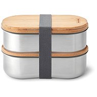 BB Set of 2 steel lunch boxes, grey - Snack Box