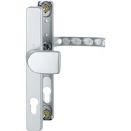 Hoppe Ball/crank London narrow plate F1 silver /8 mm, PZ92/ door 67-72 mm - Door Fittings