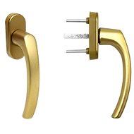 Blaugelb Window handle FGS 1758 45°, 32 mm, F4 antique bronze - Window handle
