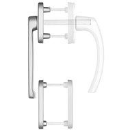 Blaugelb Balcony handle FGS 1758 outdoor low, titanium - Door Fittings
