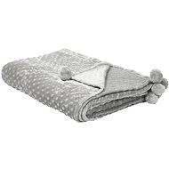 Blanket 150×200 cm grey SAMUR, 197875 - Blanket