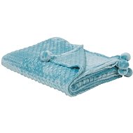 Blanket 200x220 cm light blue SAMUR, 197881 - Blanket