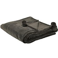 Blanket 200×220 cm grey TERKE, 198273 - Blanket