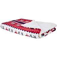 Blanket 150×200 cm red with blue, 235874 - Blanket