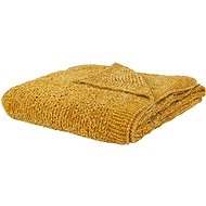 Blanket 150×200 cm yellow HAIFA, 237359 - Blanket
