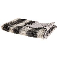 Blanket 150×200 cm grey and white TAZA, 250293 - Blanket