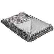 Blanket 130×180 cm grey ALAZEYA, 309543 - Blanket
