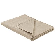Embossed bedspread 140×210 cm taupe SHUSH, 313145 - Bed Cover