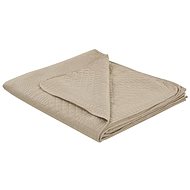 Embossed bedspread 200×220 cm taupe SHUSH, 313184 - Bed Cover