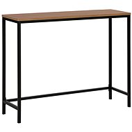 Konzole tmavé dřevo s černou TULIA, 180729 - Console Table