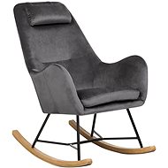 Rocking chair dark grey ARRIE, 161359 - Rocking Chair