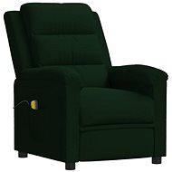Masážní polohovací křeslo tmavě zelené samet, 342390 - Massage Chair