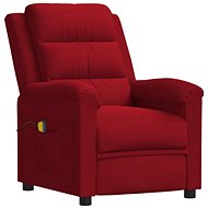 Masážní polohovací křeslo vínové samet, 342393 - Massage Chair
