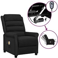 Elektrické masážní polohovací křeslo černé umělá kůže, 3098471 - Massage Chair