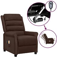Elektrické masážní polohovací křeslo hnědé umělá kůže, 3098472 - Massage Chair