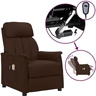 Elektrické masážní polohovací křeslo hnědé umělá kůže, 3098500 - Massage Chair