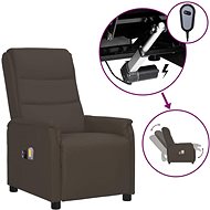 Elektrické masážní polohovací křeslo šedé umělá kůže, 3098607 - Massage Chair