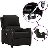 Elektrické masážní polohovací křeslo černé textil, 3098759 - Massage Chair