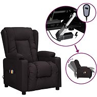 Elektrické masážní polohovací křeslo černé umělá kůže, 3098808 - Massage Chair