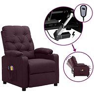Elektrické masážní polohovací křeslo fialové textil, 3098858 - Massage Chair