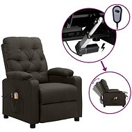 Elektrické masážní polohovací křeslo taupe textil, 3098859 - Massage Chair