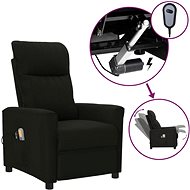 Elektrické masážní křeslo černé textil, 3098891 - Massage Chair